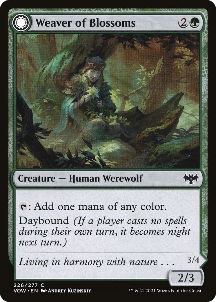 Weaver of Blossoms // Blossom-Clad Werewolf - Image 1