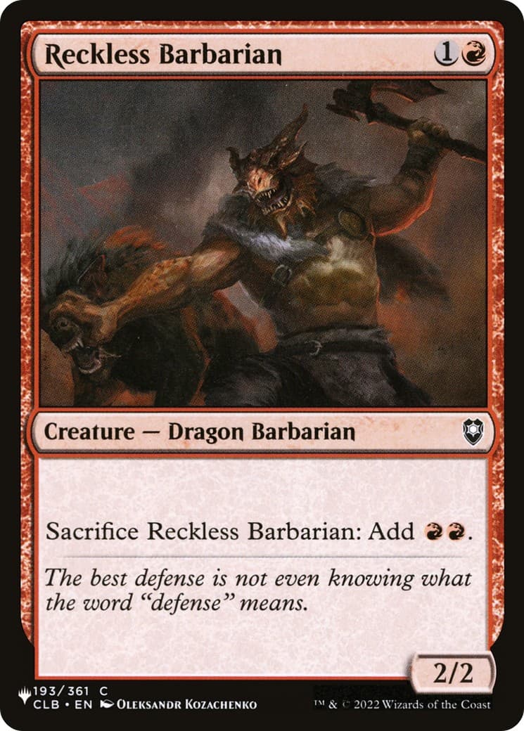 Reckless Barbarian - Image 1
