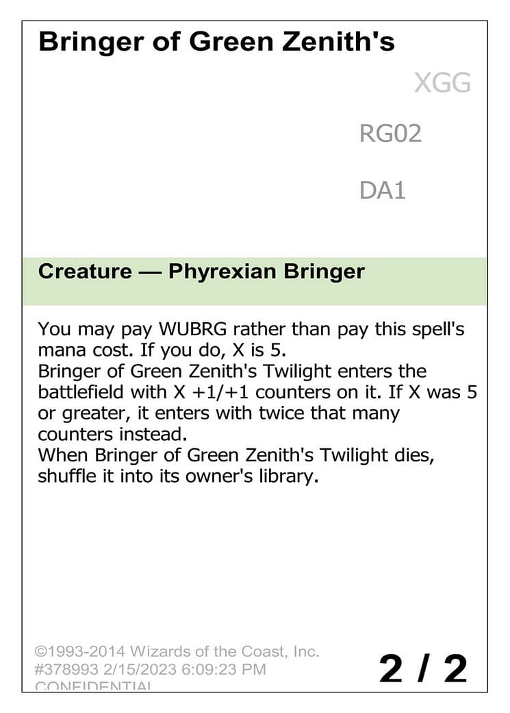 Bringer of Green Zenith's Twilight - Image 1
