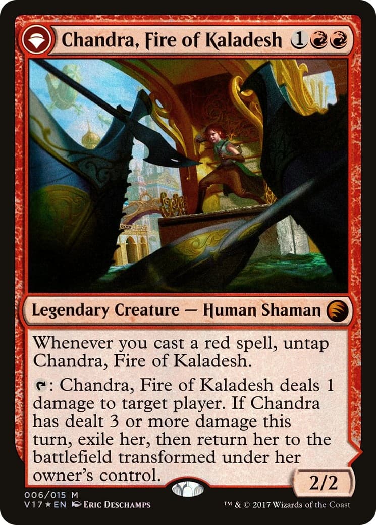 Chandra, Fire of Kaladesh // Chandra, Roaring Flame - Image 1