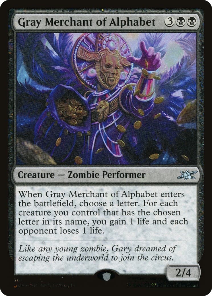 Gray Merchant of Alphabet - Image 1