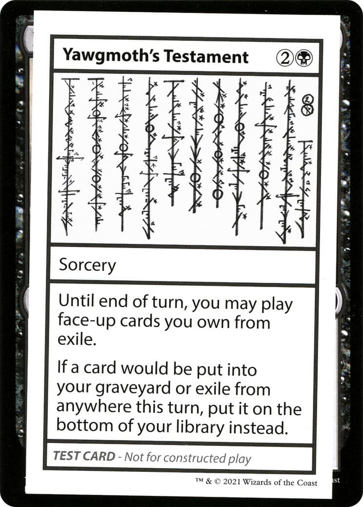 Yawgmoth's Testament - Image 1
