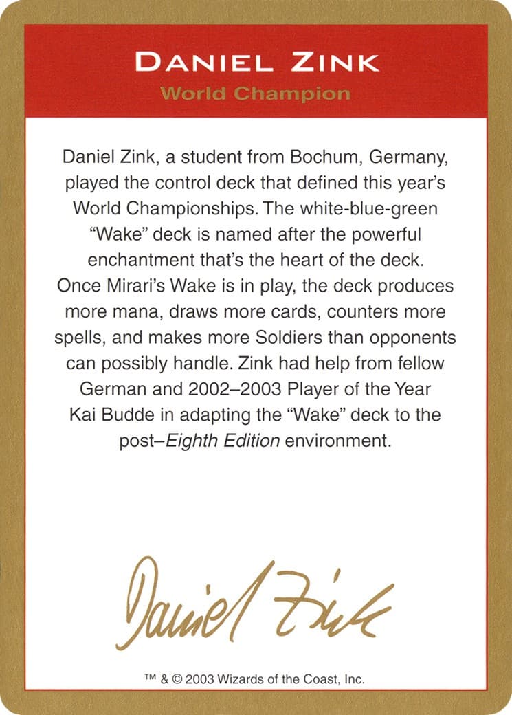 Daniel Zink Bio - Image 1