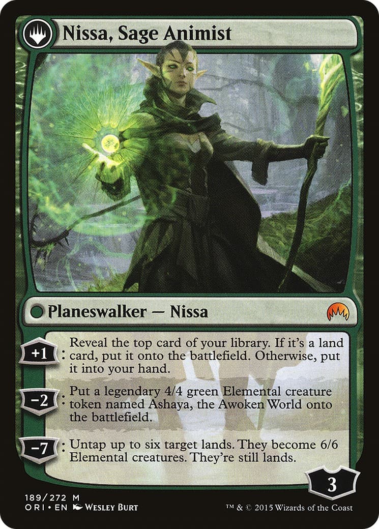 Nissa, Vastwood Seer // Nissa, Sage Animist thumbnail 2