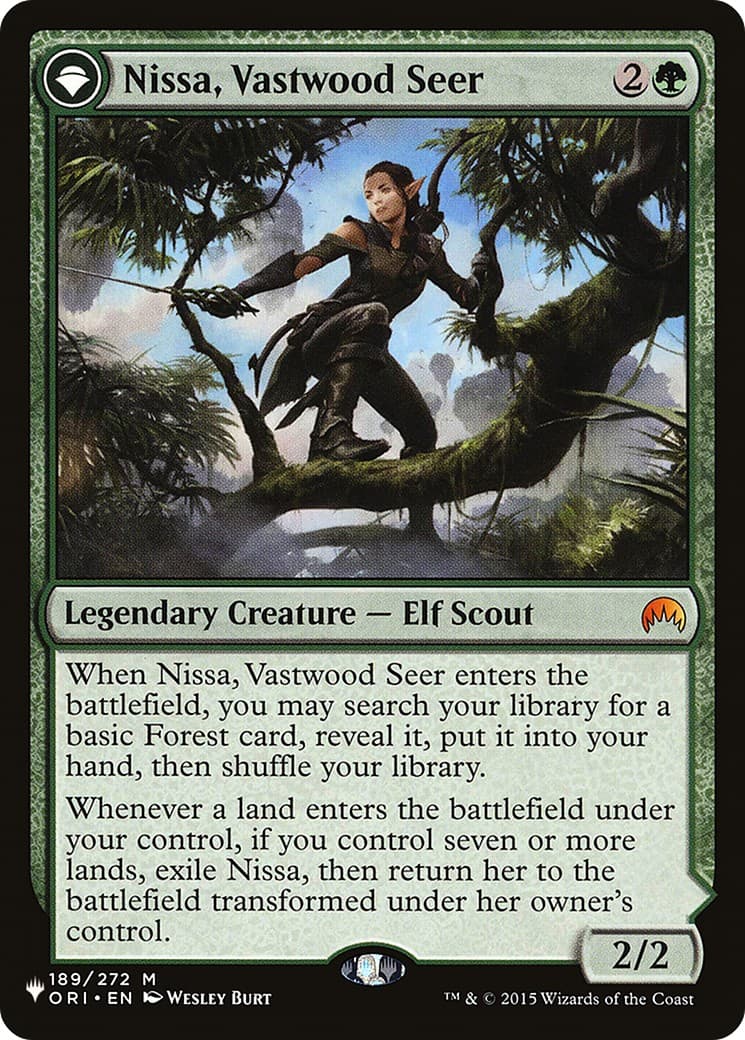 Nissa, Vastwood Seer // Nissa, Sage Animist - Image 1