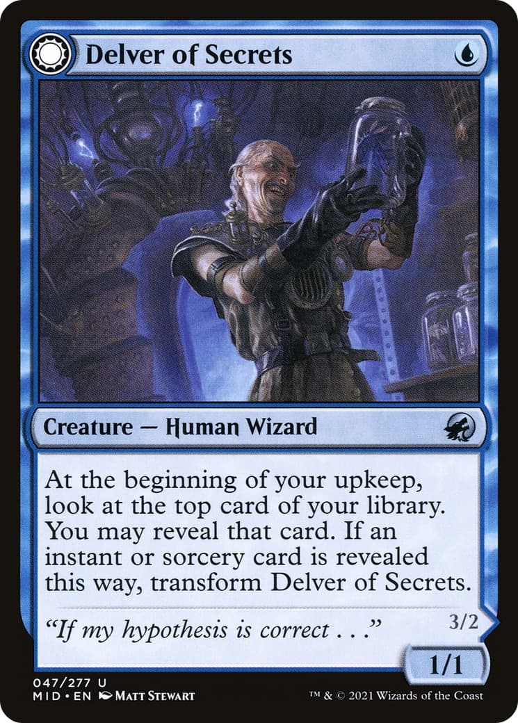 Delver of Secrets // Insectile Aberration - Image 1