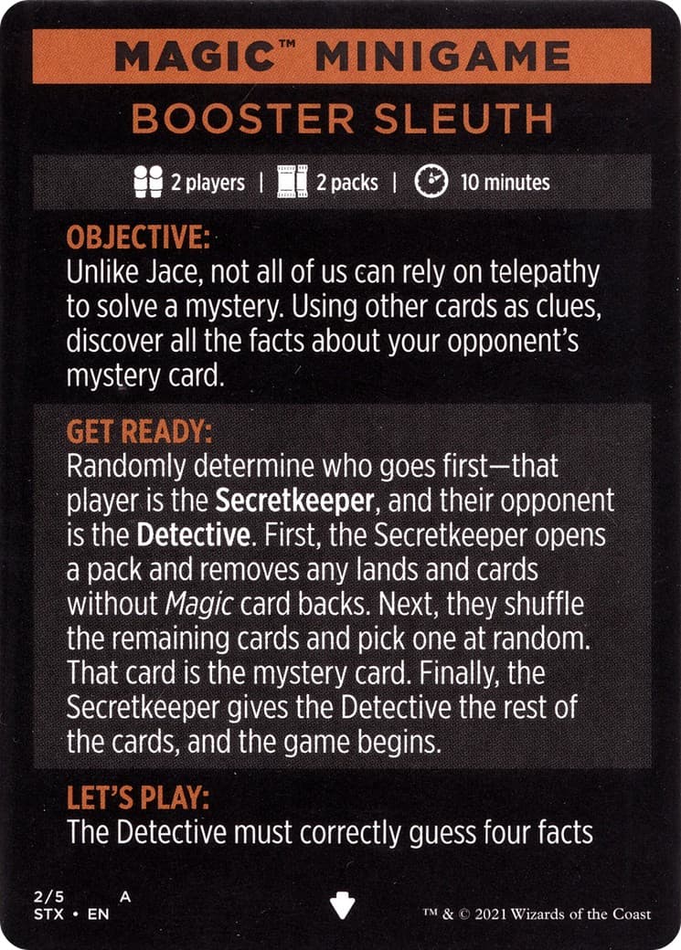 Booster Sleuth // Booster Sleuth (cont'd) - Image 1
