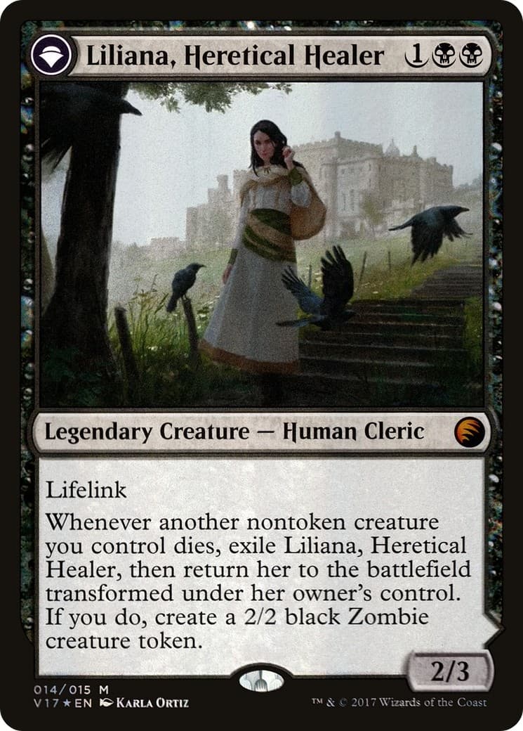 Liliana, Heretical Healer // Liliana, Defiant Necromancer - Image 1