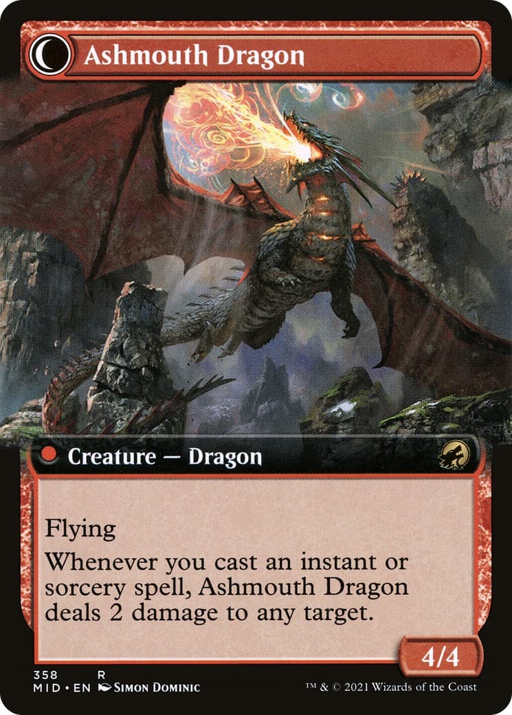 Smoldering Egg // Ashmouth Dragon thumbnail 2