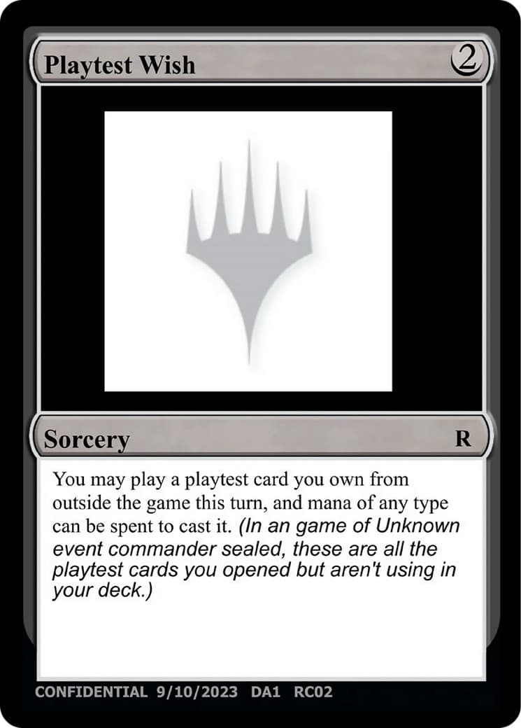 Playtest Wish - Image 1