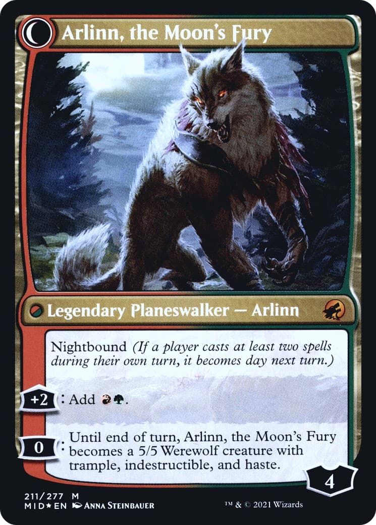 Arlinn, the Pack's Hope // Arlinn, the Moon's Fury thumbnail 2