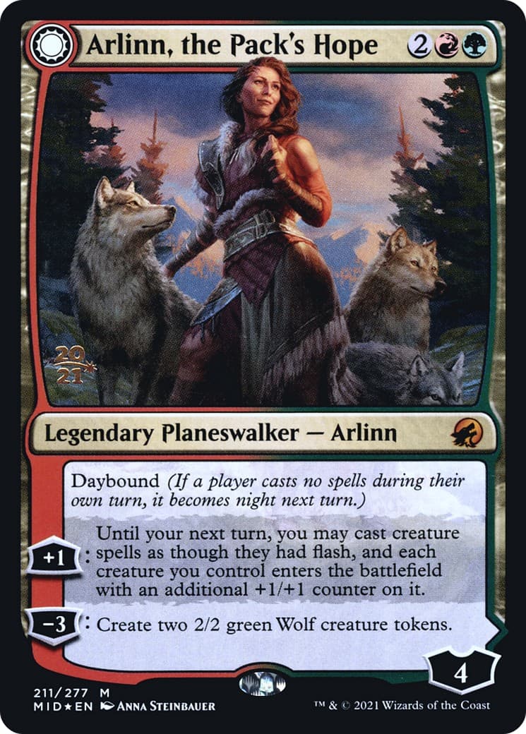 Arlinn, the Pack's Hope // Arlinn, the Moon's Fury - Image 1