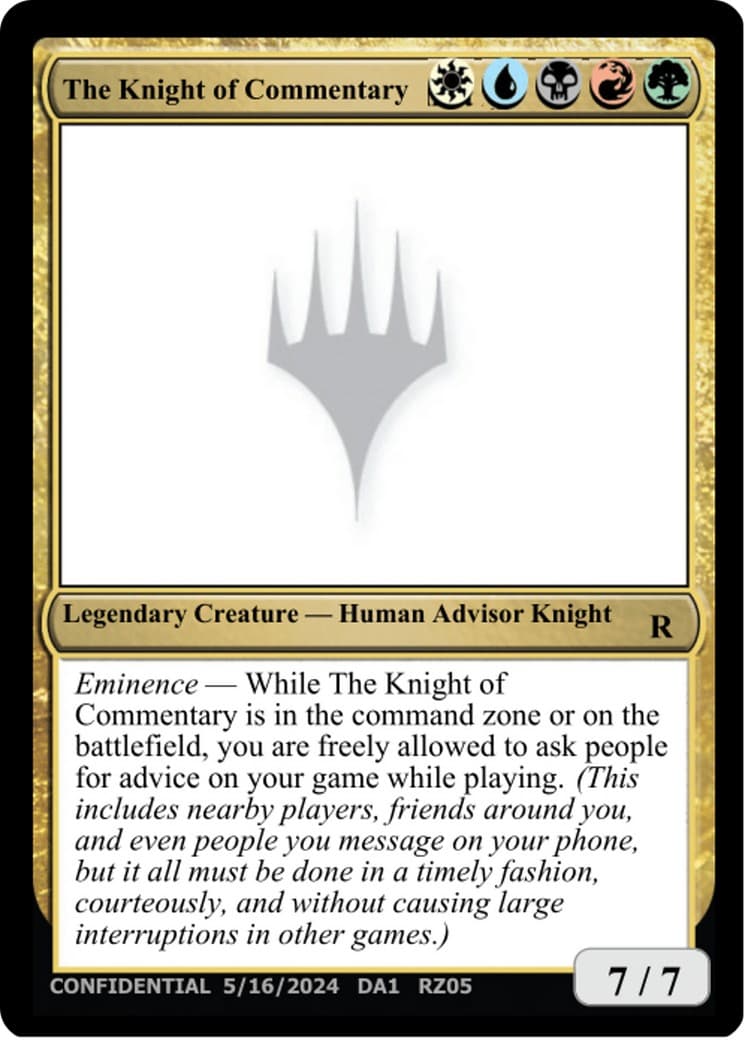The Knight of Commentary - Image 1