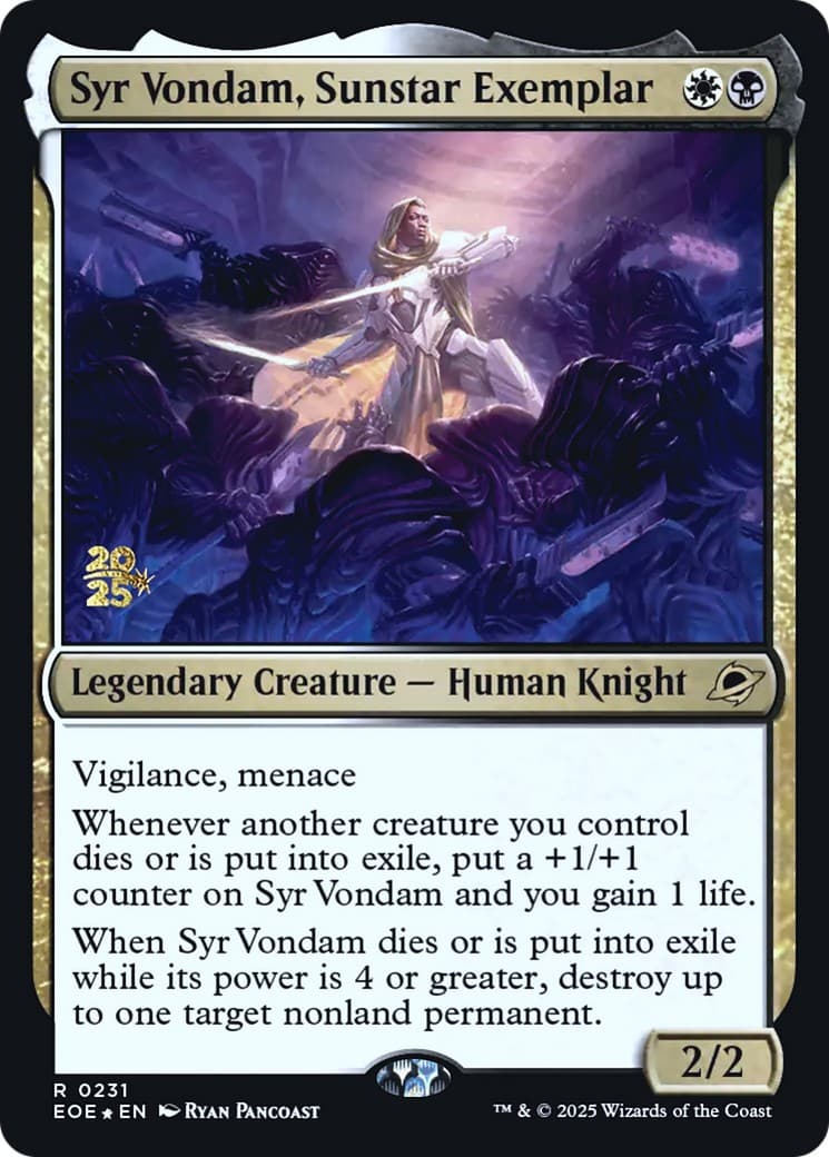Syr Vondam, Sunstar Exemplar - Image 1