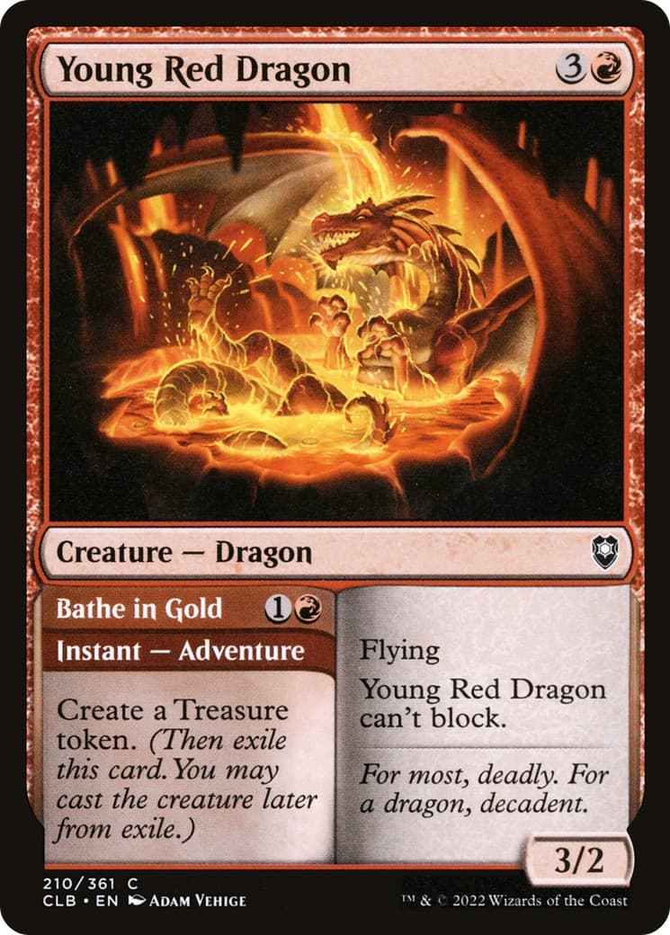 Young Red Dragon // Bathe in Gold - Image 1