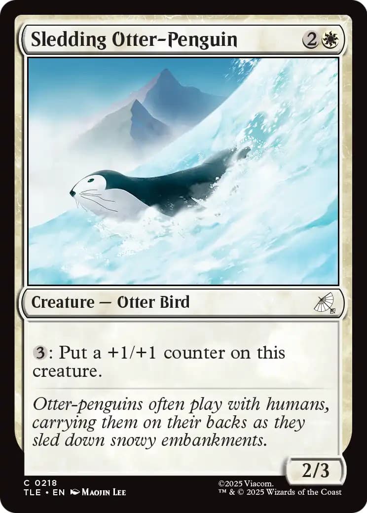 Sledding Otter-Penguin - Image 1
