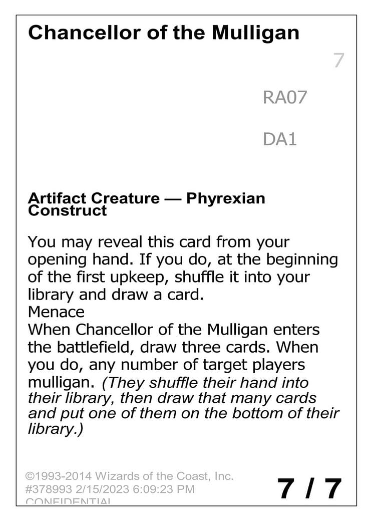 Chancellor of the Mulligan - Image 1