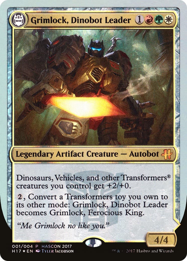 Grimlock, Dinobot Leader // Grimlock, Ferocious King - Image 1