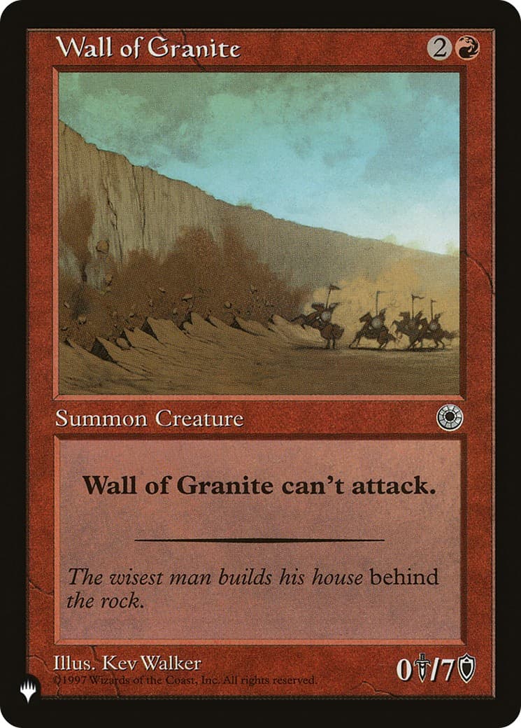 Wall of Granite - Image 1