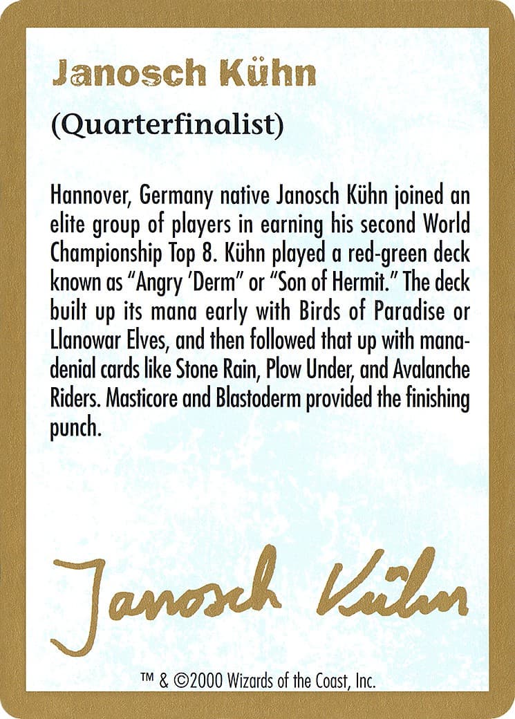 Janosch Kühn Bio (2000) - Image 1