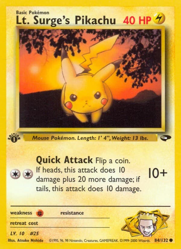 Lt. Surge's Pikachu - Image 1