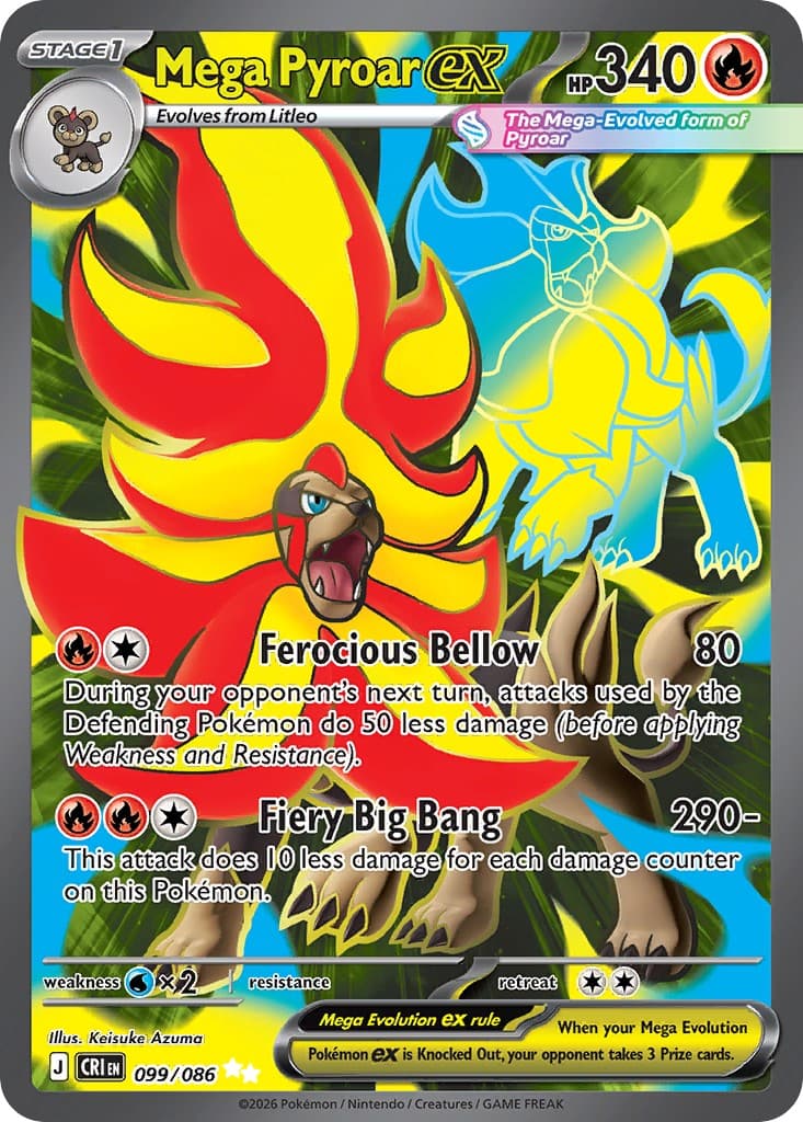 Mega Pyroar ex - Image 1