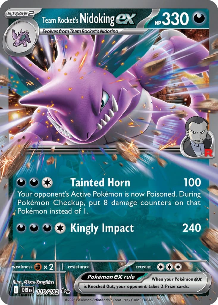 Team Rocket's Nidoking ex - Image 1