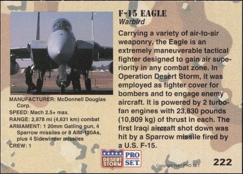 F-15 Eagle - Back