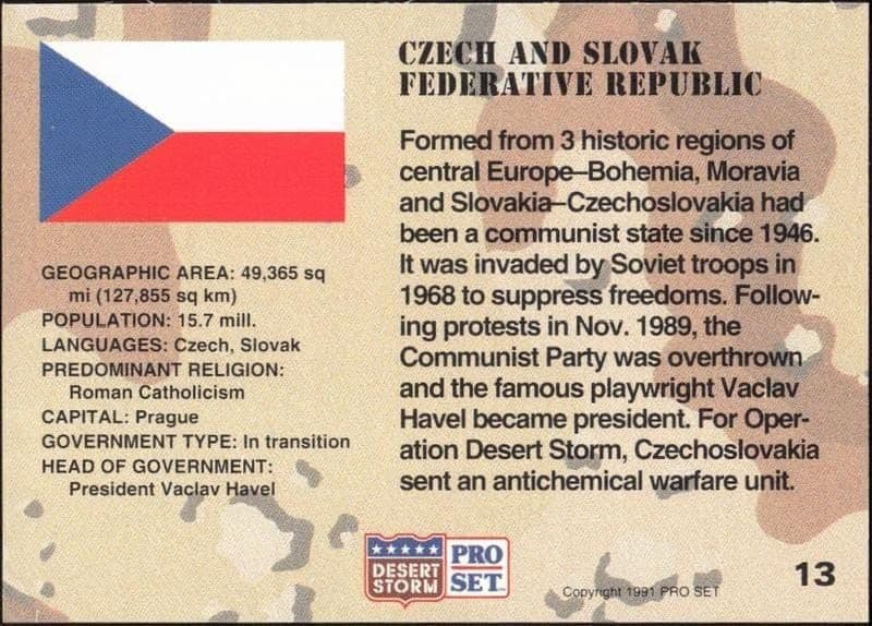 Czechoslovakia - Back