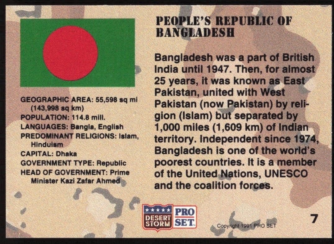 Bangladesh - Back