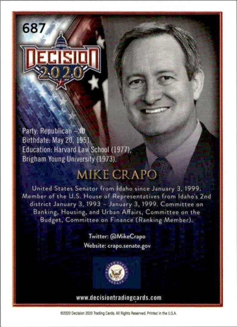 Mike Crapo - Back
