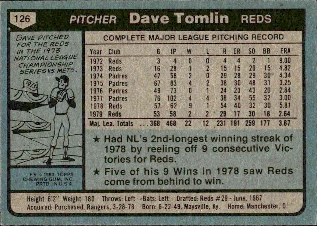 Dave Tomlin - Back