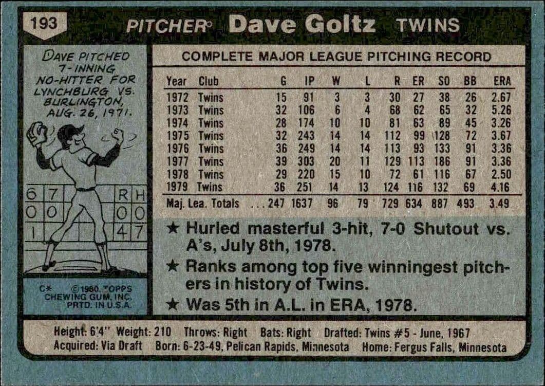 Dave Goltz - Back
