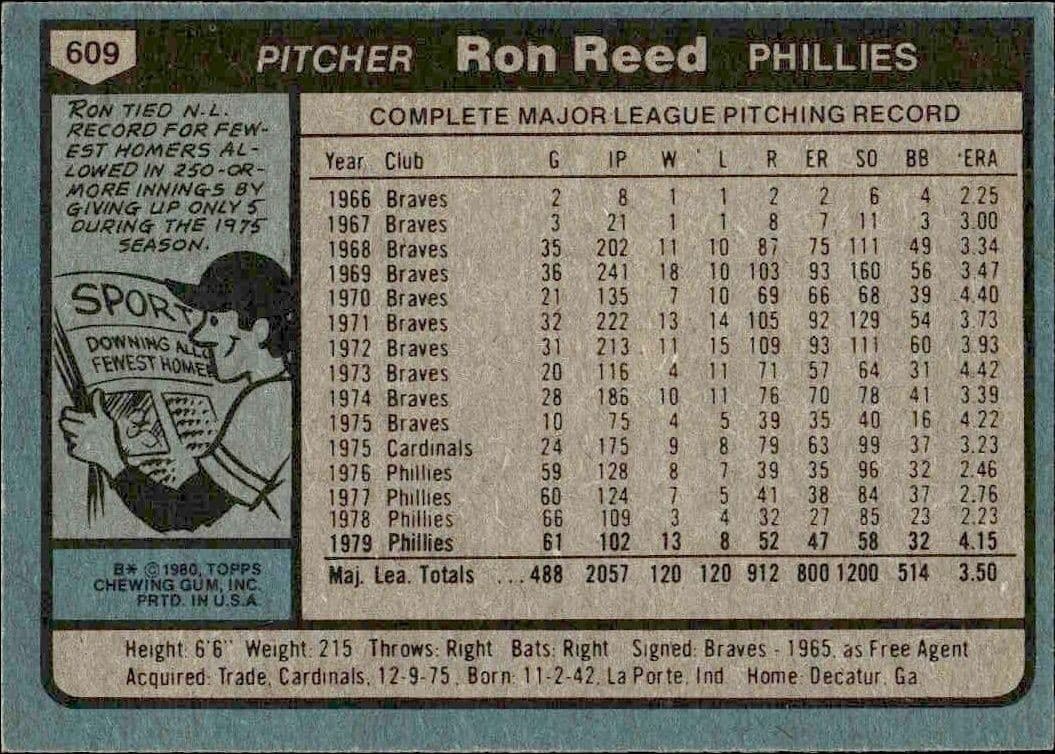 Ron Reed - Back