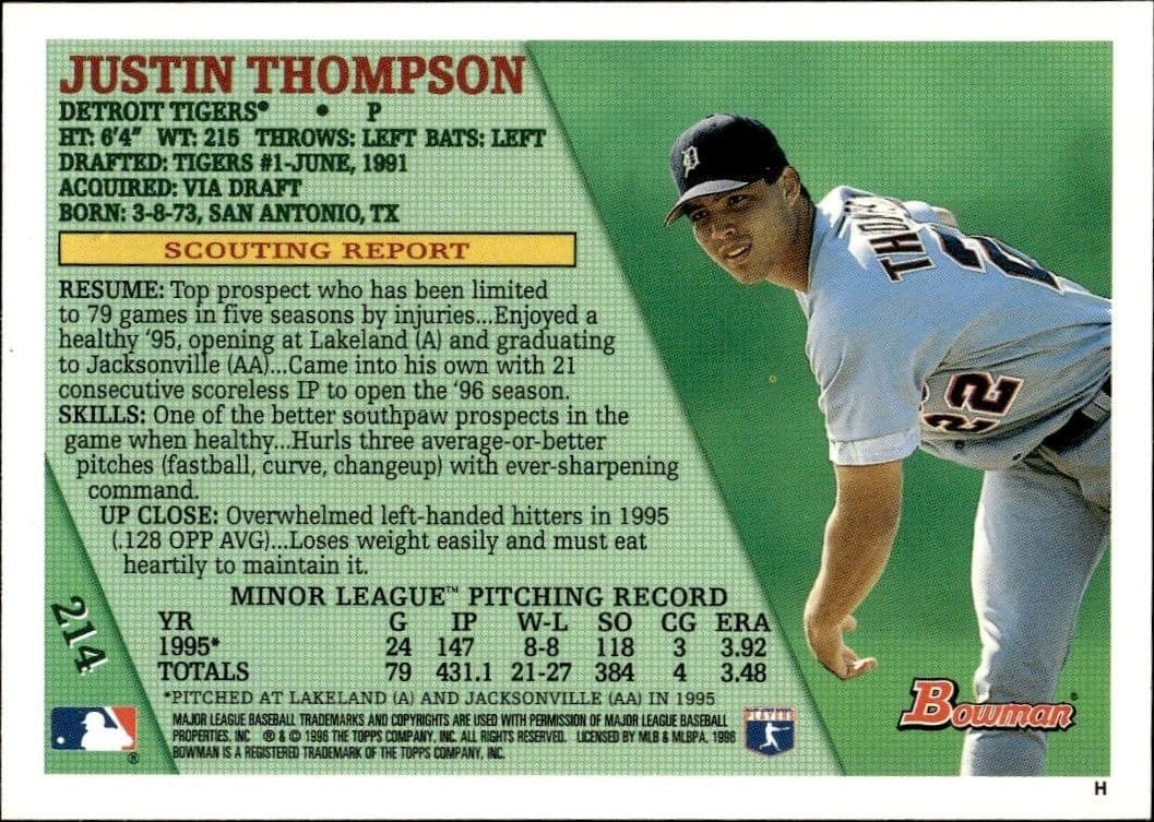 Justin Thompson - Back