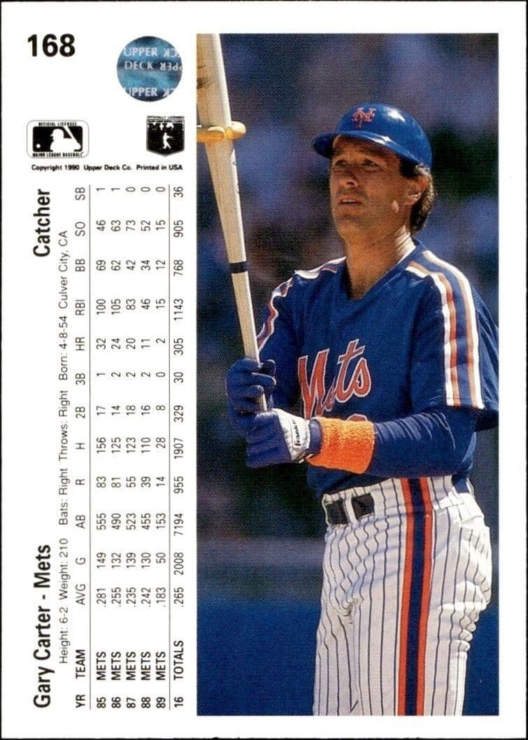 Gary Carter - Back