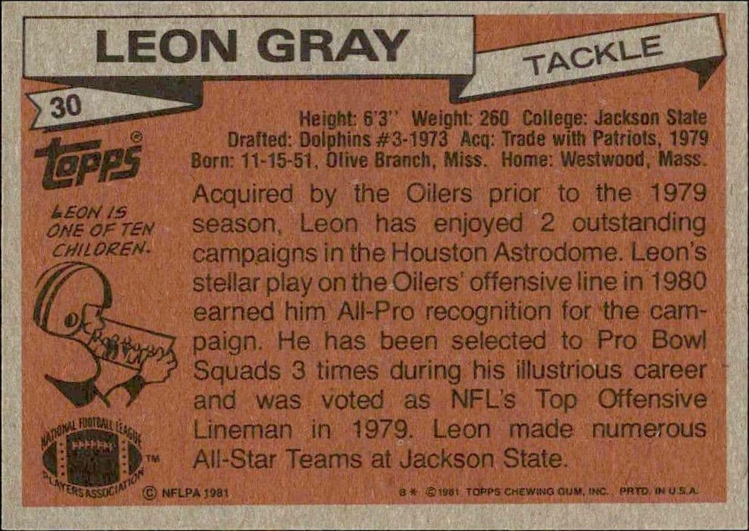Leon Gray - Back