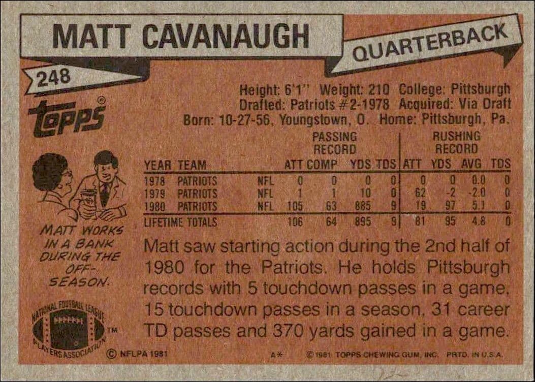 Matt Cavanaugh - Back