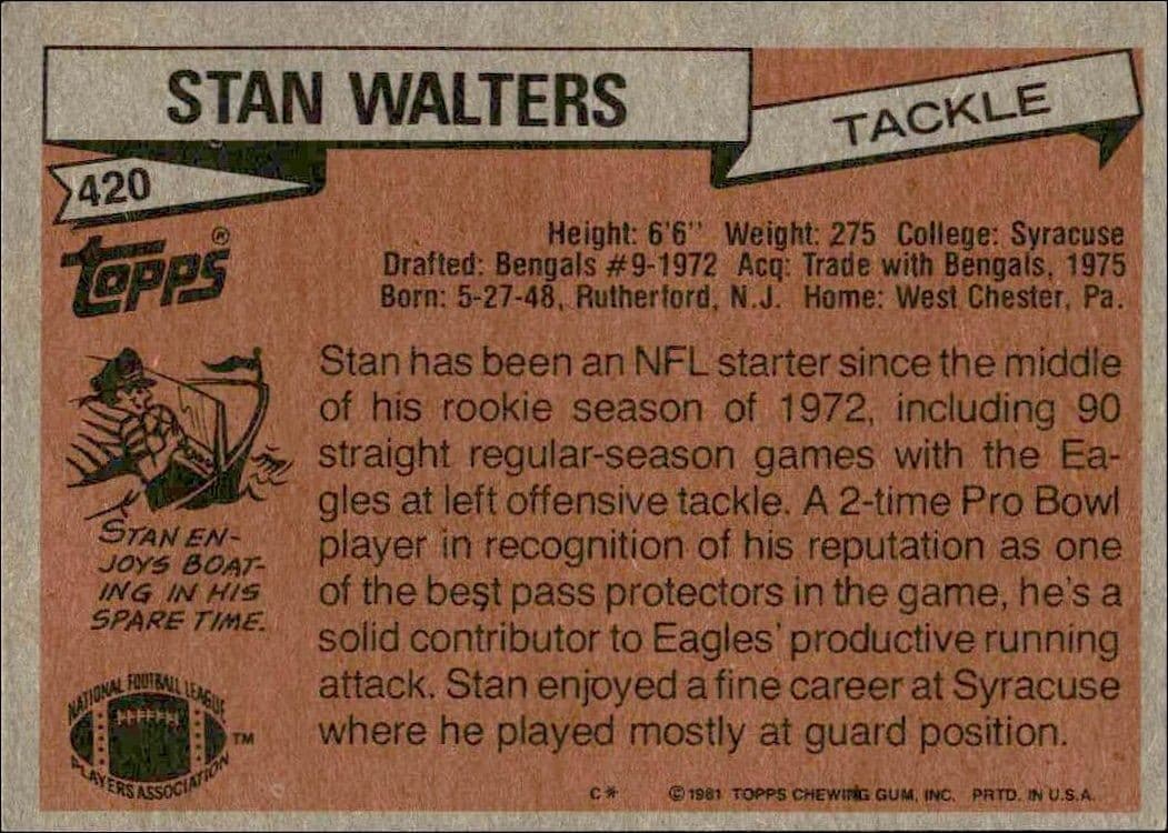 Stan Walters - Back