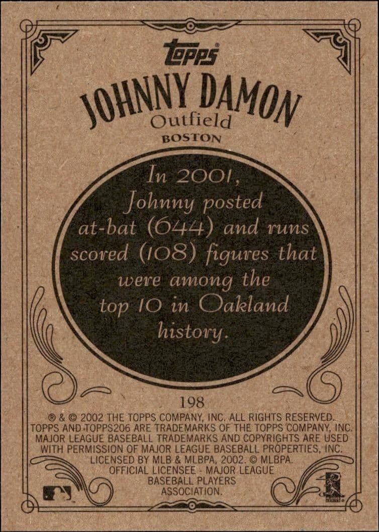 Johnny Damon - Back