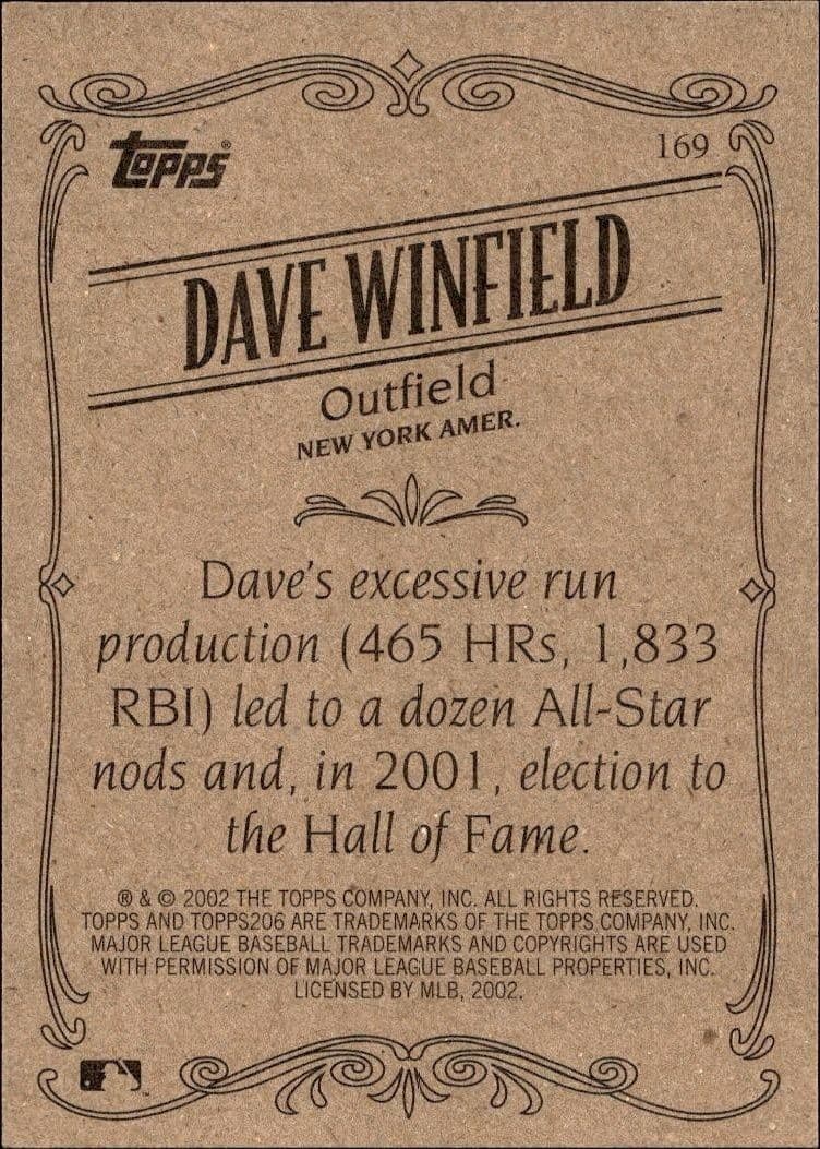 Dave Winfield - Back