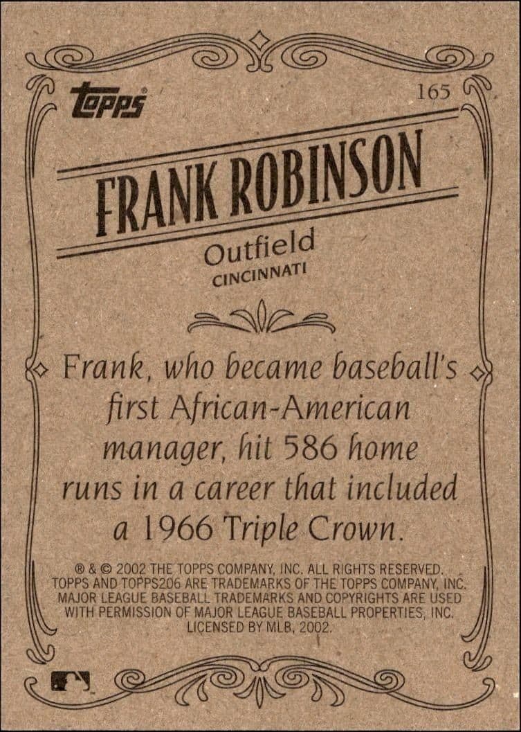 Frank Robinson - Back
