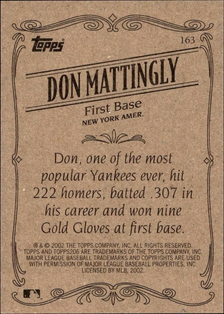 Don Mattingly - Back