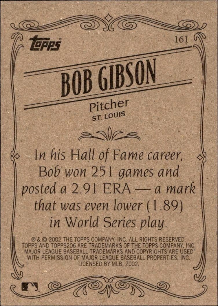 Bob Gibson - Back