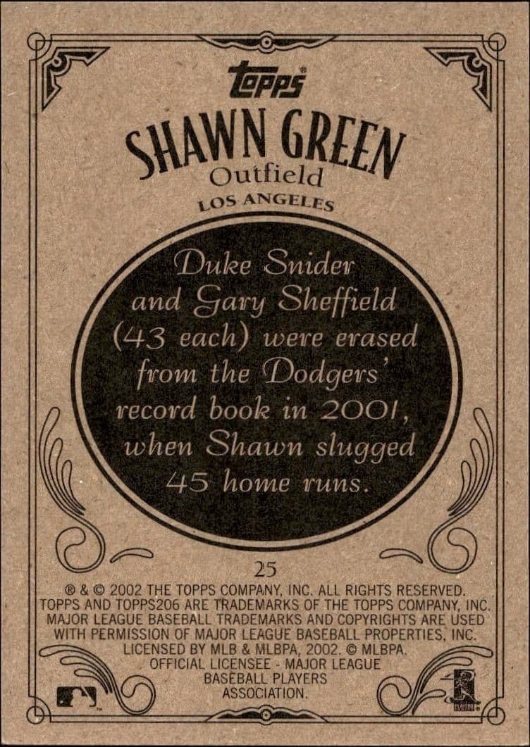 Shawn Green - Back