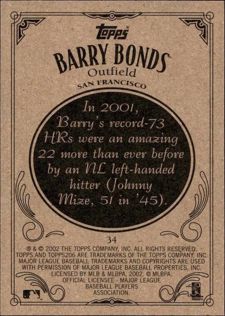 Barry Bonds - Back