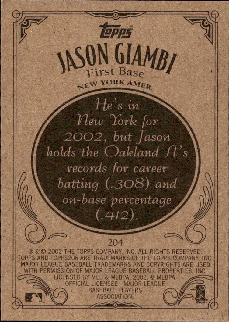 Jason Giambi - Back