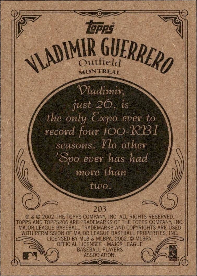 Vladimir Guerrero - Back