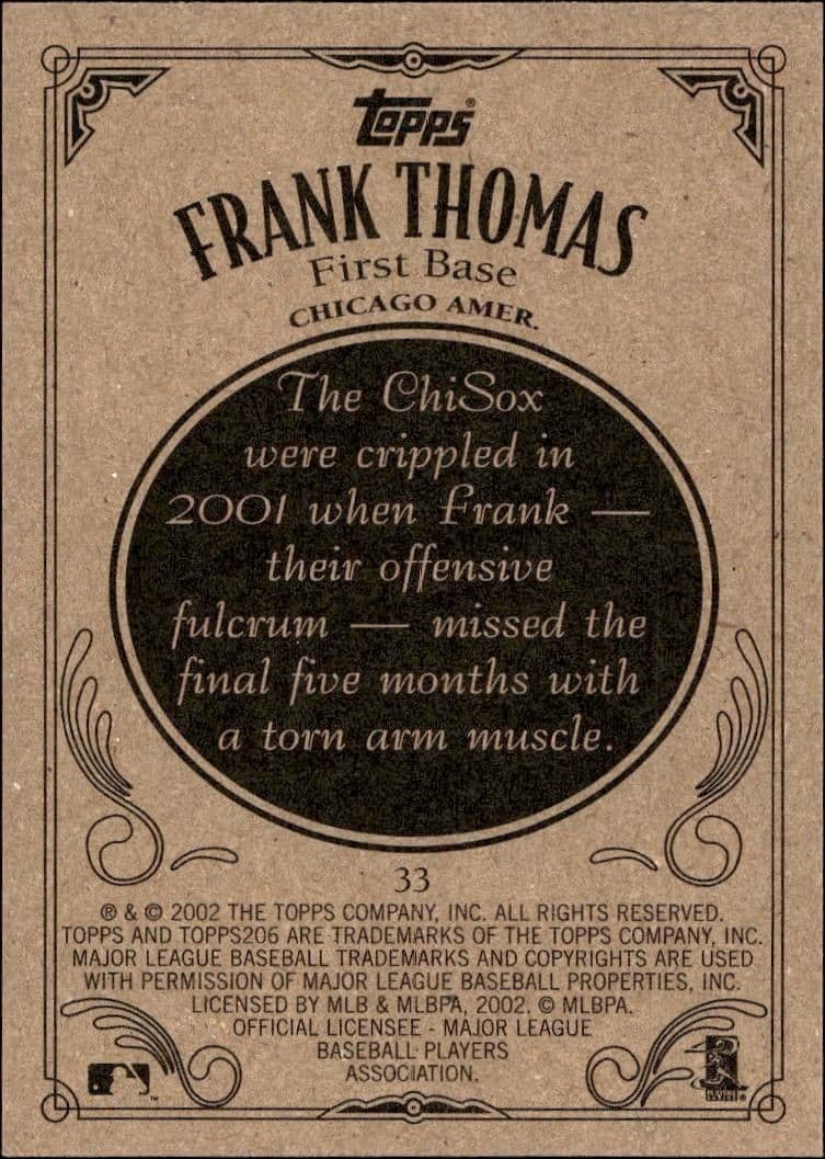 Frank Thomas - Back