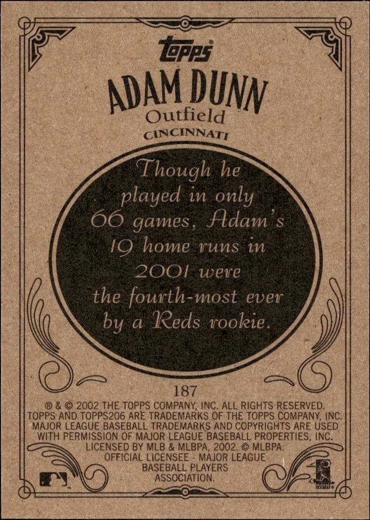 Adam Dunn - Back